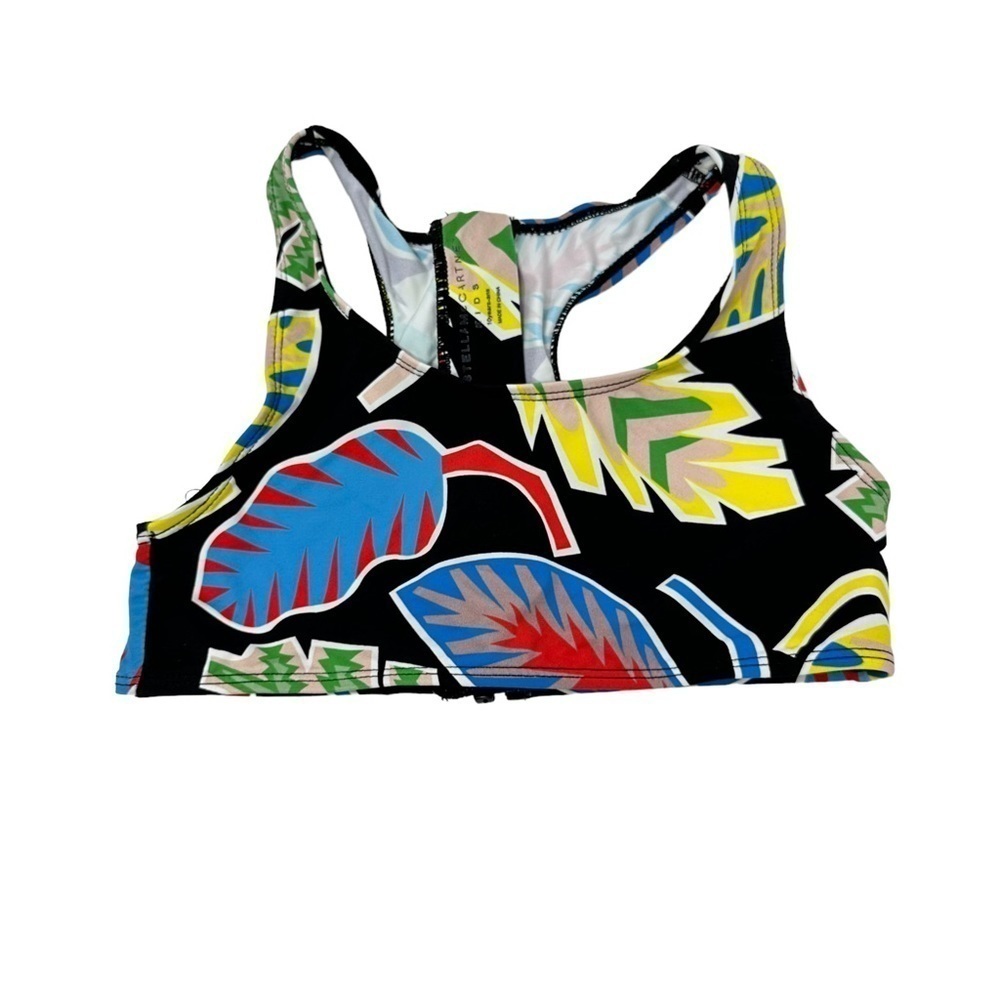 Stella McCartney Kids Girls Tropical Print Bikini Swim Top Size 10 Multicolored